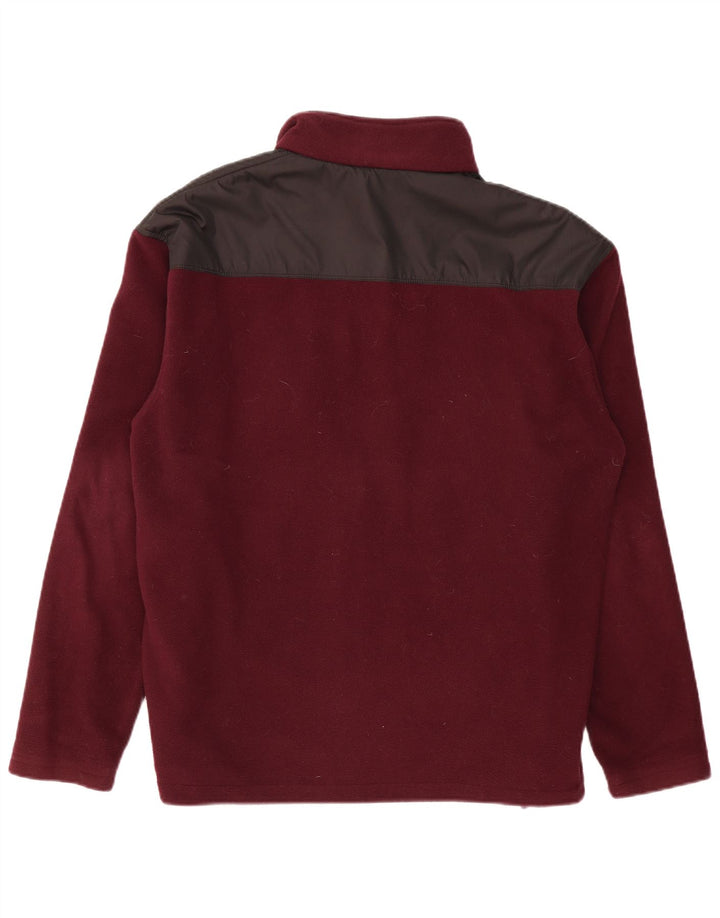 REEBOK Chaqueta polar para hombre ES 42 XL Poliéster color block burdeos