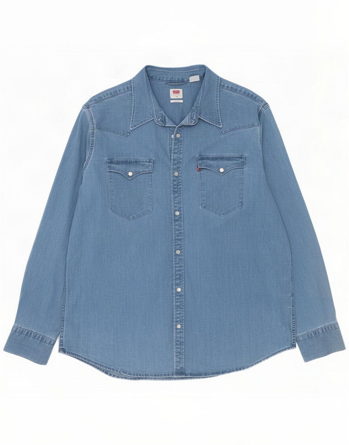 Camisa vaquera Levi's para hombre XL Algodón azul
