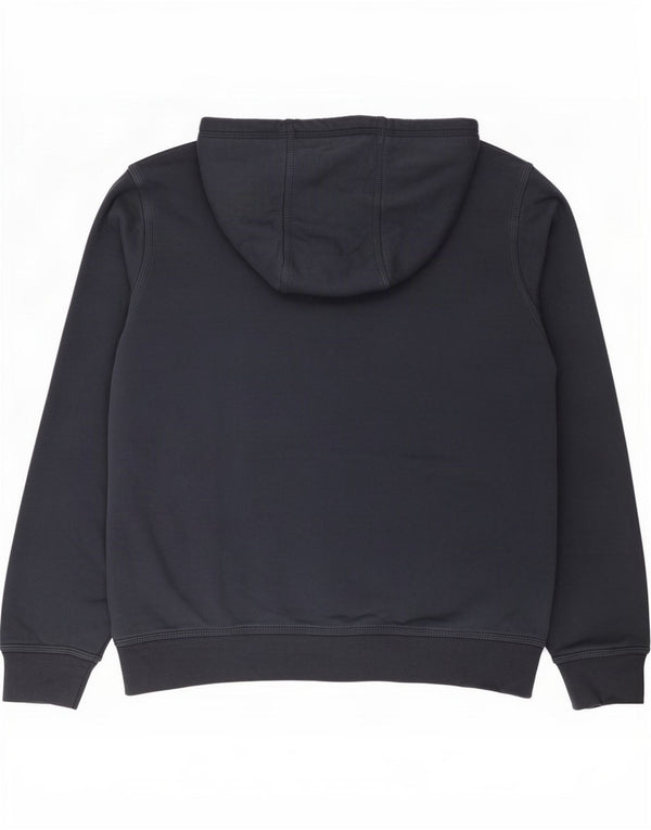 Nike Mens Hoodie Jumper Medium Navy Blue Cotton