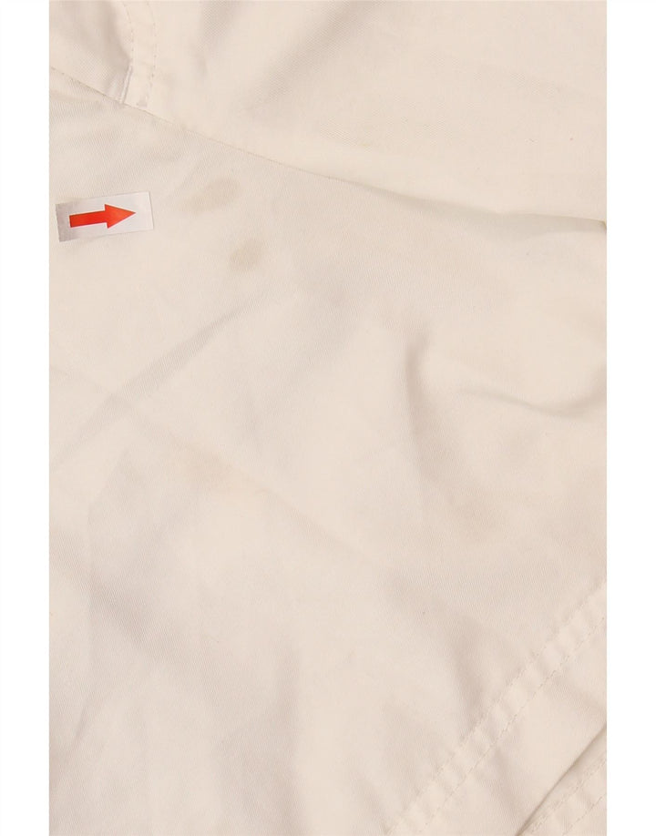 NIKE Pantalones cortos chinos para hombre pequeños W28 poliéster blanco