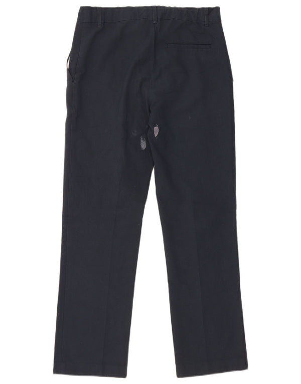 Marks & Spencer Pantalones chinos rectos para niños 12-13 años W28 L26 Azul marino