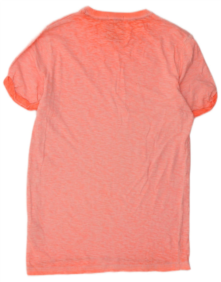 Superdry Hombre Camiseta Top Small Naranja Algodón