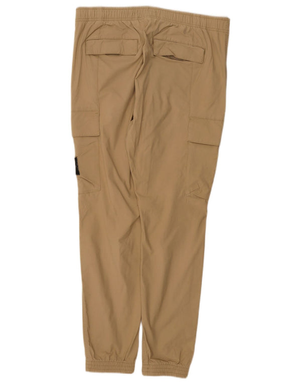 Calvin Klein Mens Joggers Cargo Pantalones Grandes W34 L29 Algodón Beige
