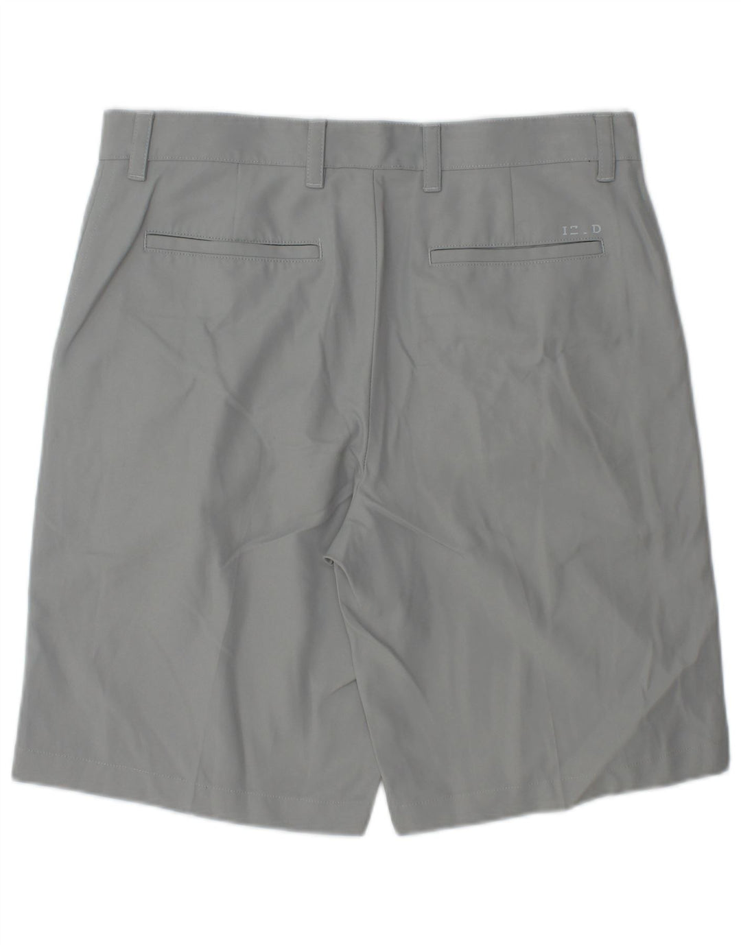 IZOD Pantalones cortos chinos para hombre W32 Poliéster gris medio