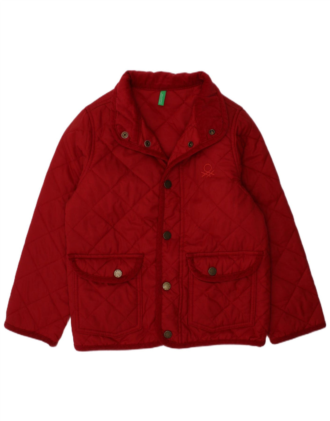 Benetton Cazadora Acolchada Niña 4-5 Años XS Rojo Poliamida