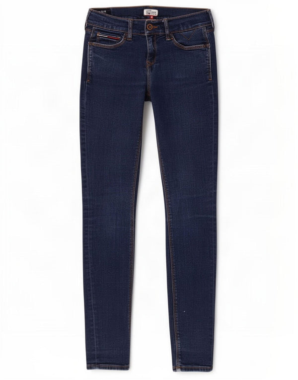 Tommy Hilfiger Vaqueros pitillo de talle medio para mujer W25 L30 Algodón azul marino