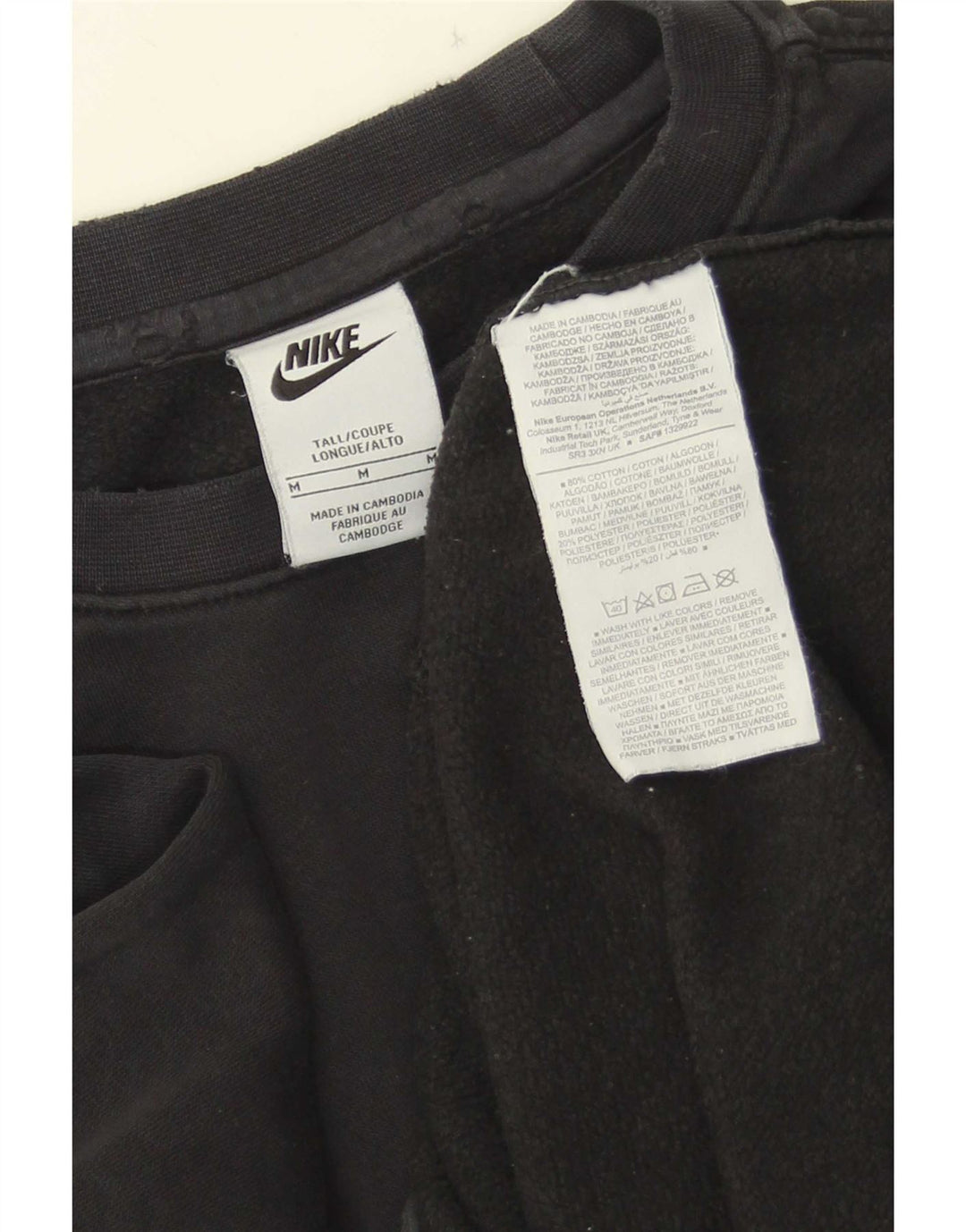 Nike Hombre Sudadera Jumper Medium Negro Algodón