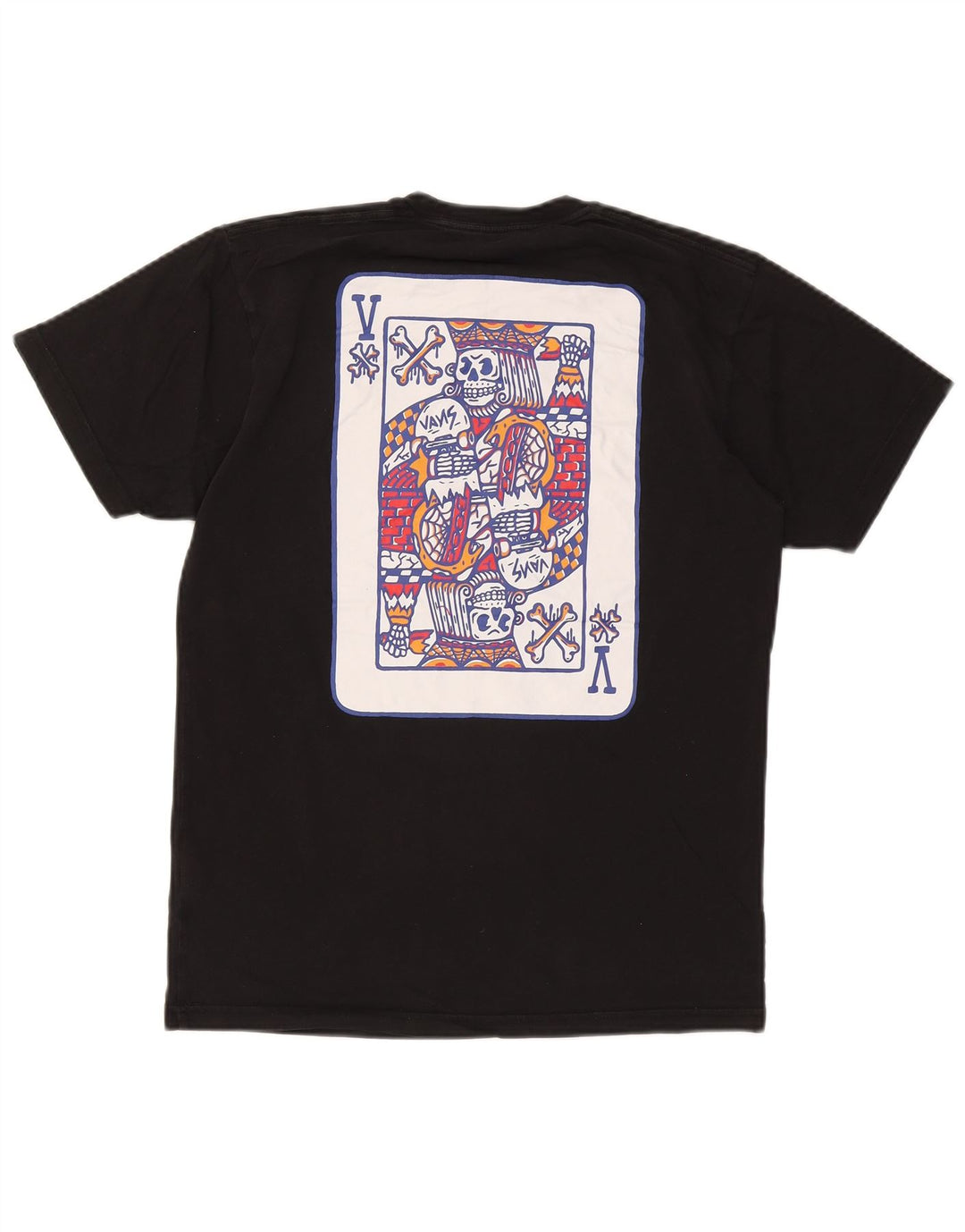 Vans Camiseta con gráfico de ajuste clásico para hombre Top mediano de algodón negro
