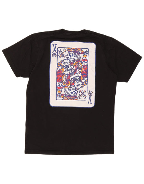 Vans Camiseta con gráfico de ajuste clásico para hombre Top mediano de algodón negro