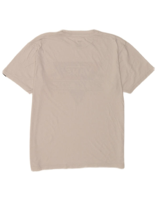 Vans Camiseta con gráfico de ajuste clásico para hombre Top mediano de algodón blanco