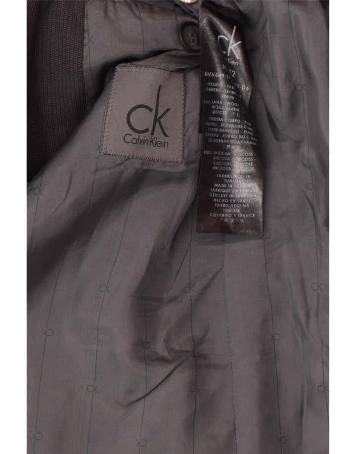 Calvin Klein Chaqueta tipo blazer de 2 botones para hombre IT 52 XL Lana gris