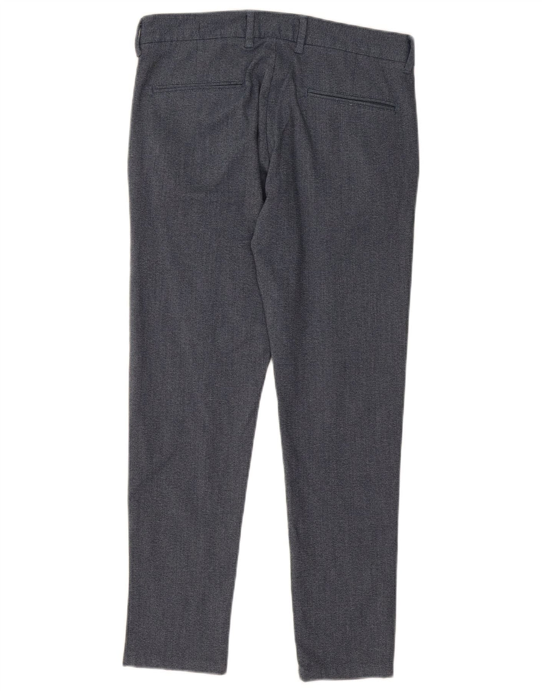 ZARA Pantalón de traje slim para hombre EU 38 Small W30 L28 Azul marino Poliéster