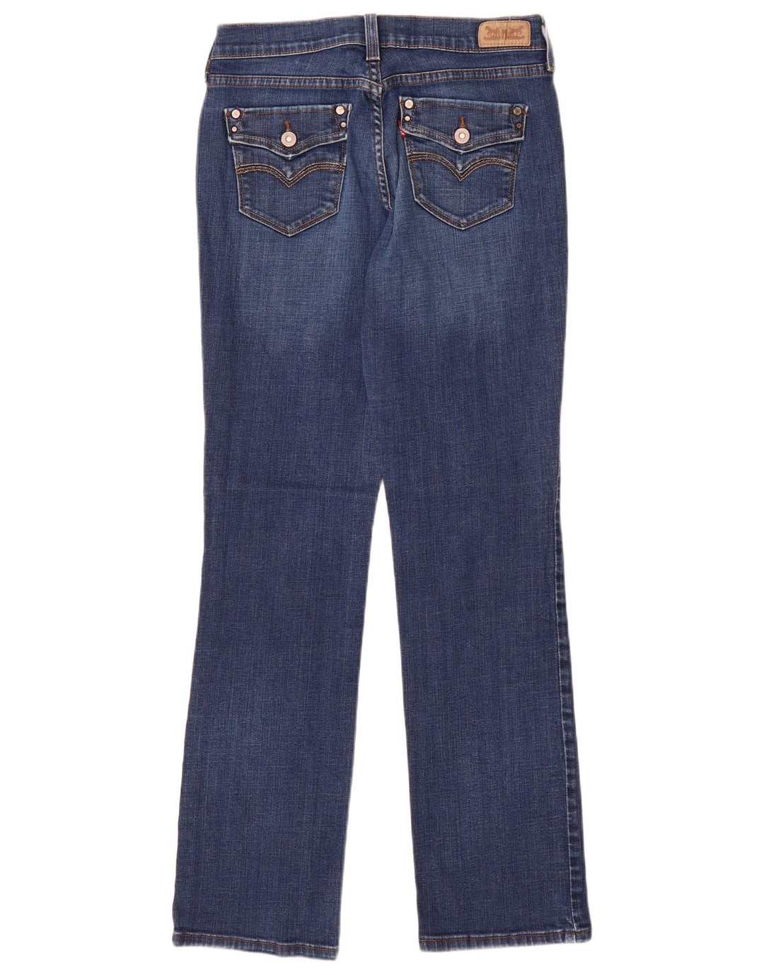 LEVI'S Jeans rectos 505 para mujer US 4 Small W27 L32 Algodón azul
