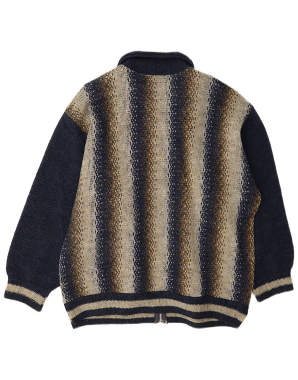 ONE WAY Chaqueta acolchada para hombre UK 40 Large Lana azul marino