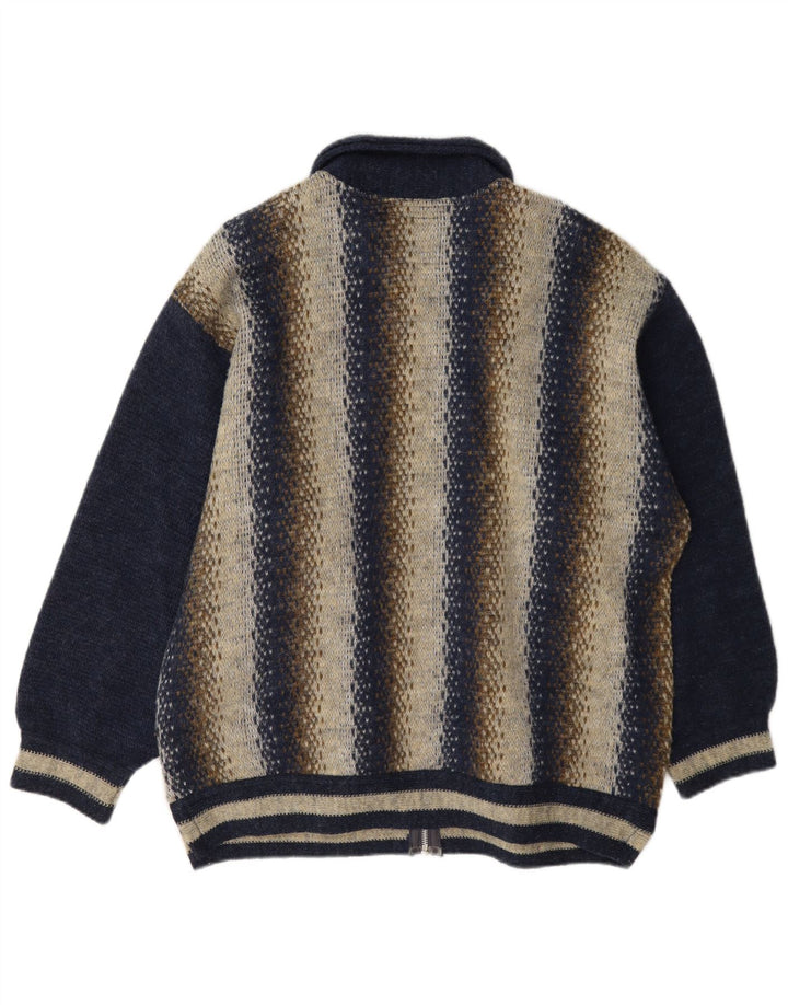 ONE WAY Chaqueta acolchada para hombre UK 40 Large Lana azul marino