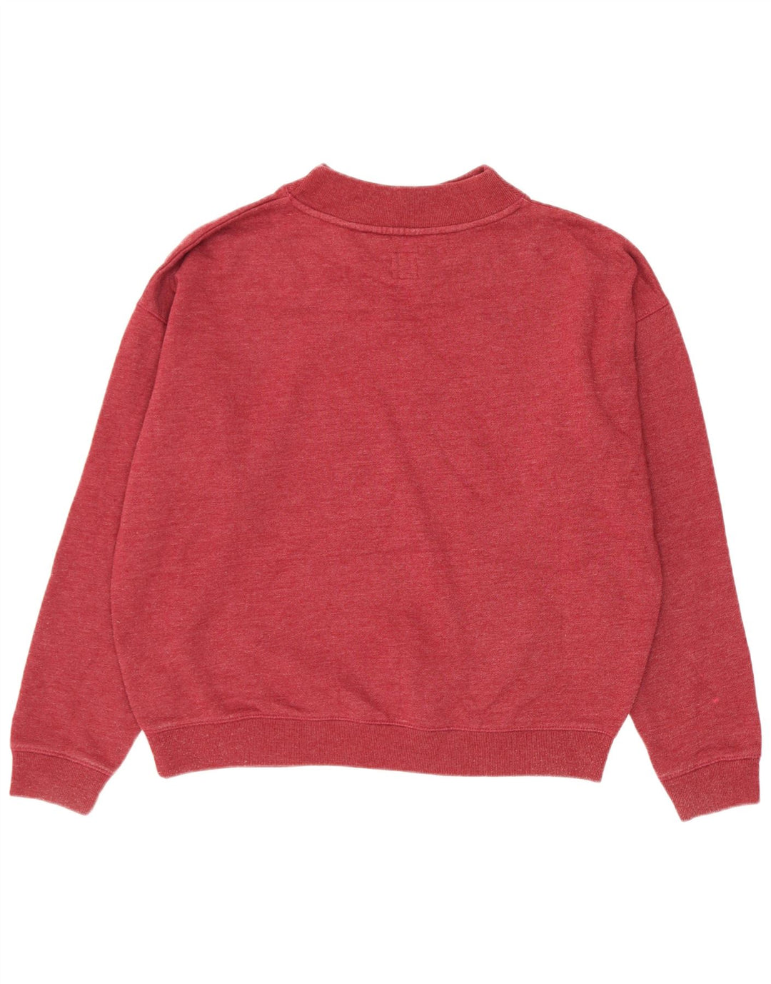 Jack Wills Sudadera extragrande para mujer, talla 12, algodón rojo mediano