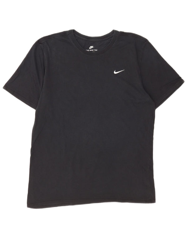 Nike Camiseta de corte atlético para hombre, talla grande, color negro