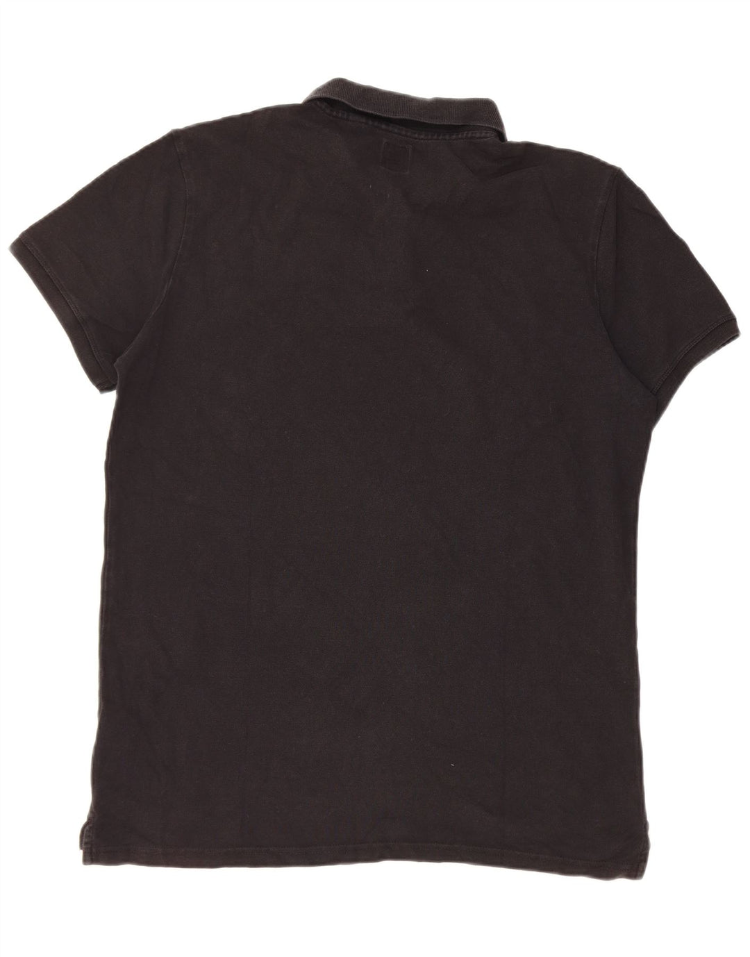 Jack Wills Polo para hombre grande de algodón negro