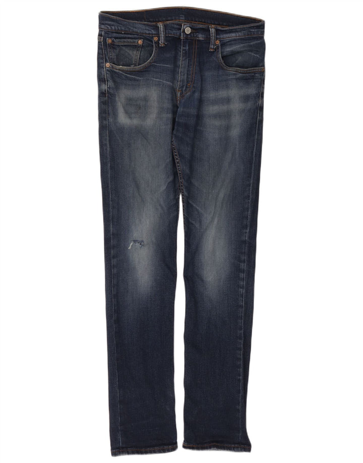 Levi's Vaqueros pitillo desgastados para hombre W32 L34 Azul