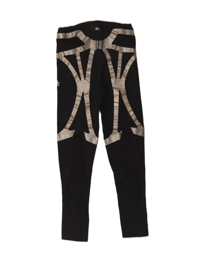 ADIDAS Womens Clima 365 Leggings UK 14 Large  Black Polyester Vintage Adidas and Second-Hand Adidas from Messina Hembry 