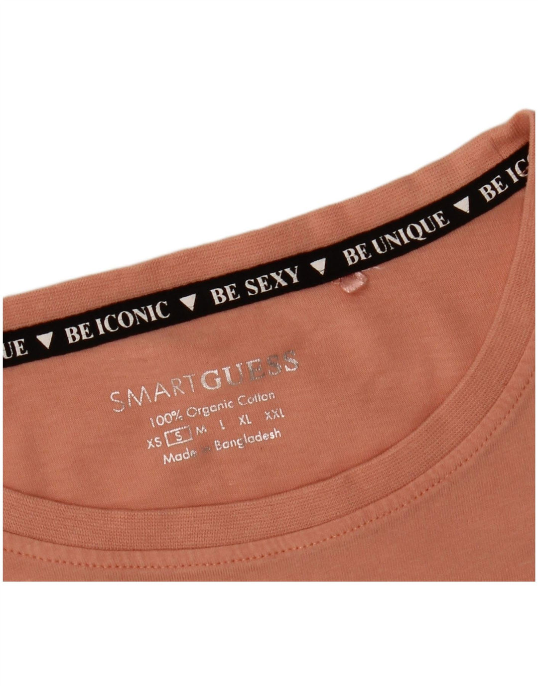 GUESS Camiseta gráfica para mujer Top UK 10 Small Pink Cotton