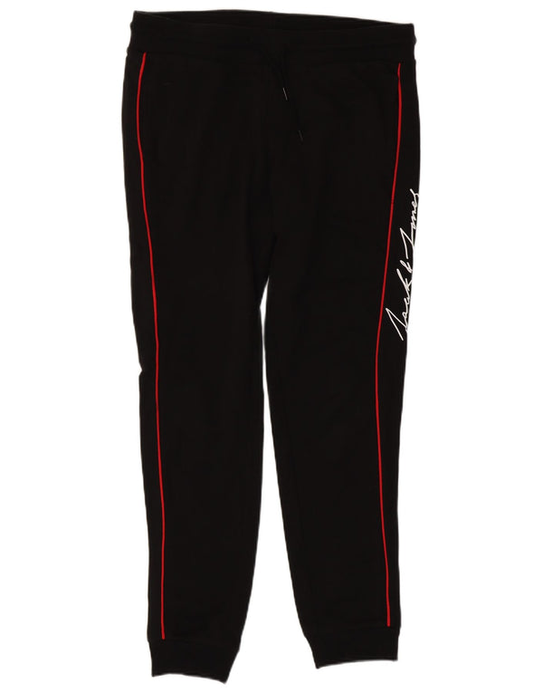 Jack & Jones Hombre Pantalones De Chándal Gráfico Joggers Large Negro Rayas