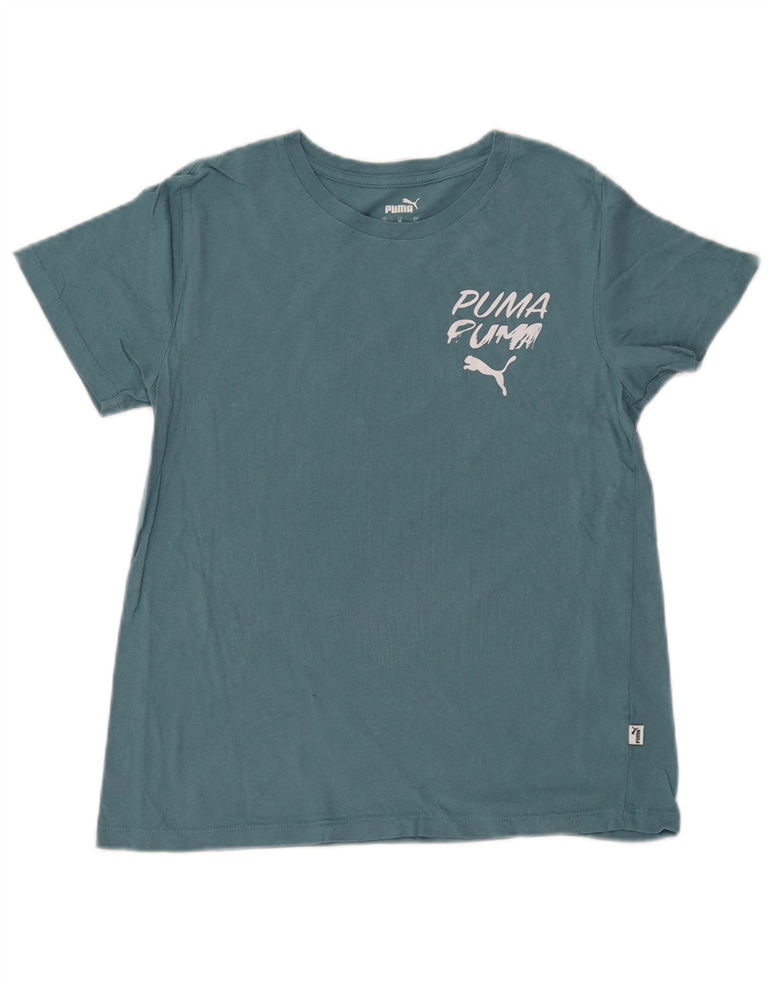PUMA Camiseta gráfica para mujer Top UK 12 Azul medio