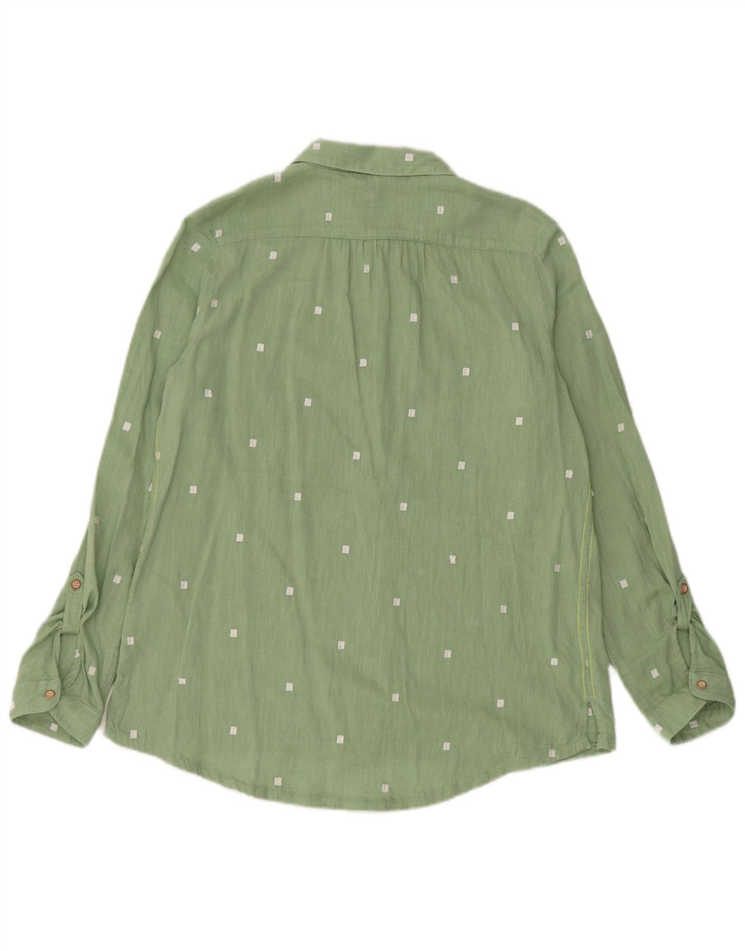 WHITE STUFF Camisa para mujer UK 10 Small Green Spotted
