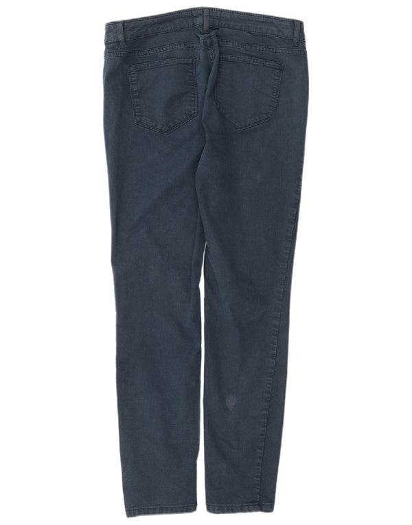 Pantalones informales ajustados para mujer Fat Face UK 40 Medium W30 L28 Azul marino
