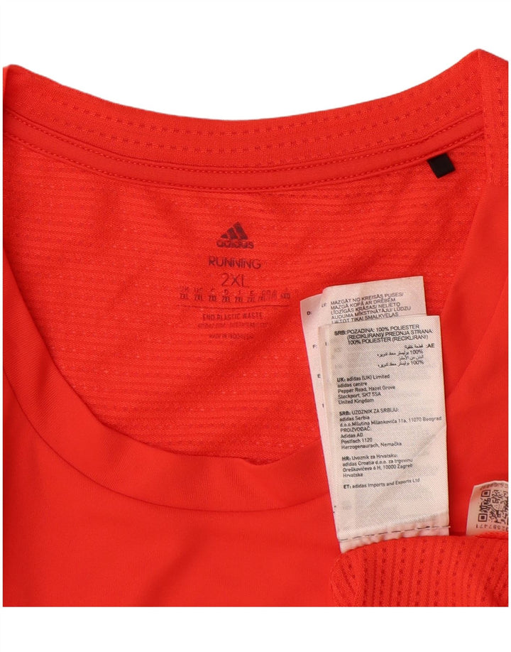 ADIDAS Camiseta Hombre Top 2XL Naranja Poliéster