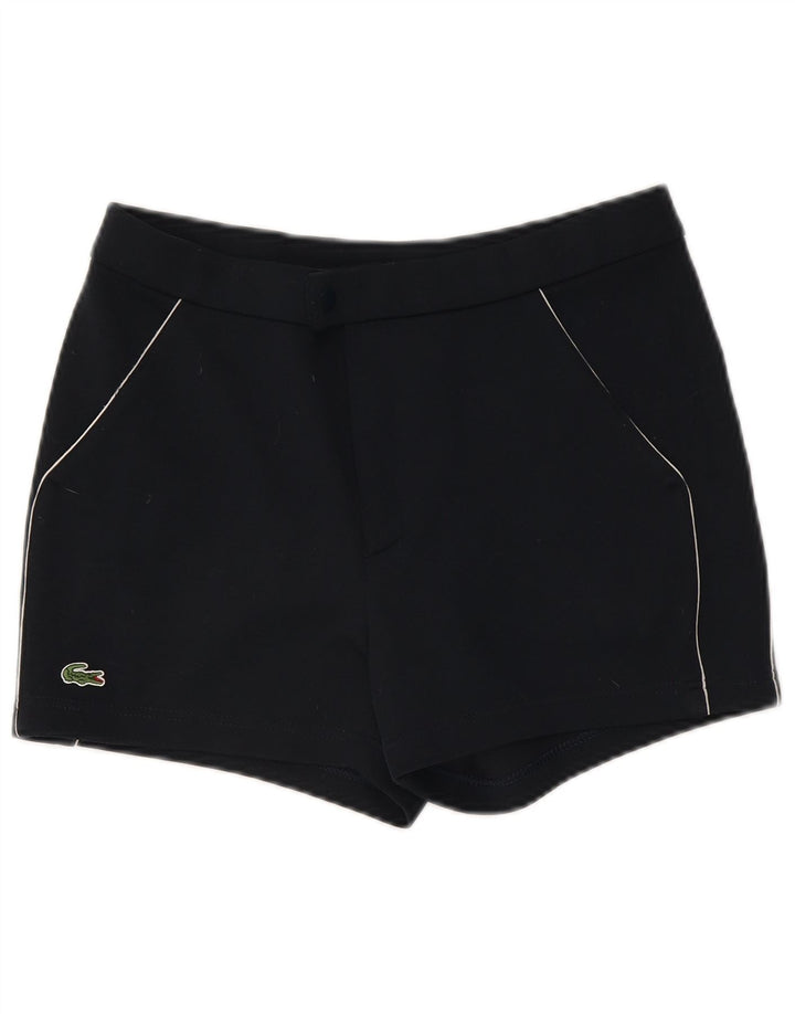 Pantalones cortos chinos Lacoste para mujer Talla 4 XS W30 Poliéster azul marino