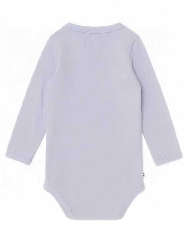 Tommy Hilfiger Body gráfico de manga larga para bebés niñas 3-6 meses Azul