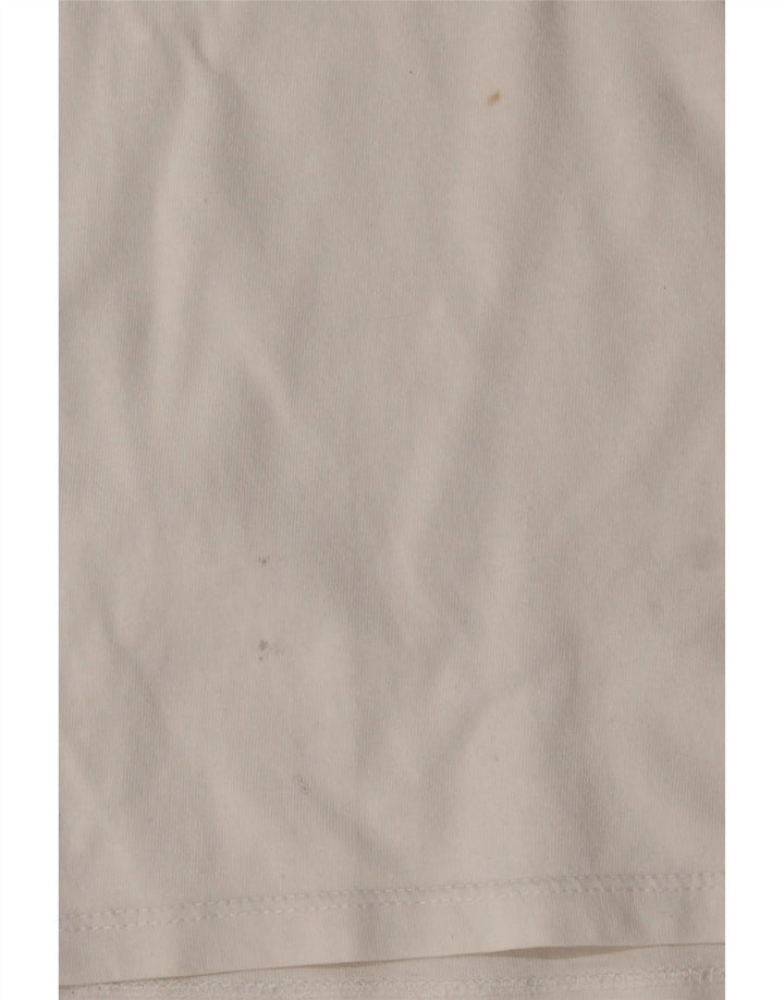 LEVI'S Camiseta gráfica para mujer Top UK 6 XS Algodón blanco