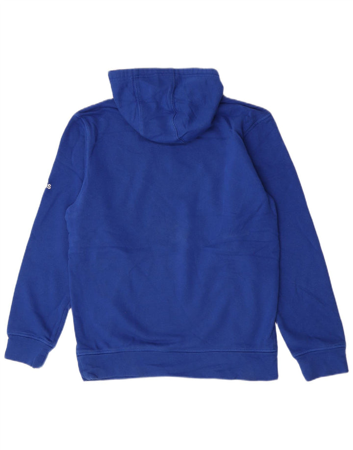 Adidas Mens Wolverines Graphic Sudadera con capucha Jumper Pequeño Azul