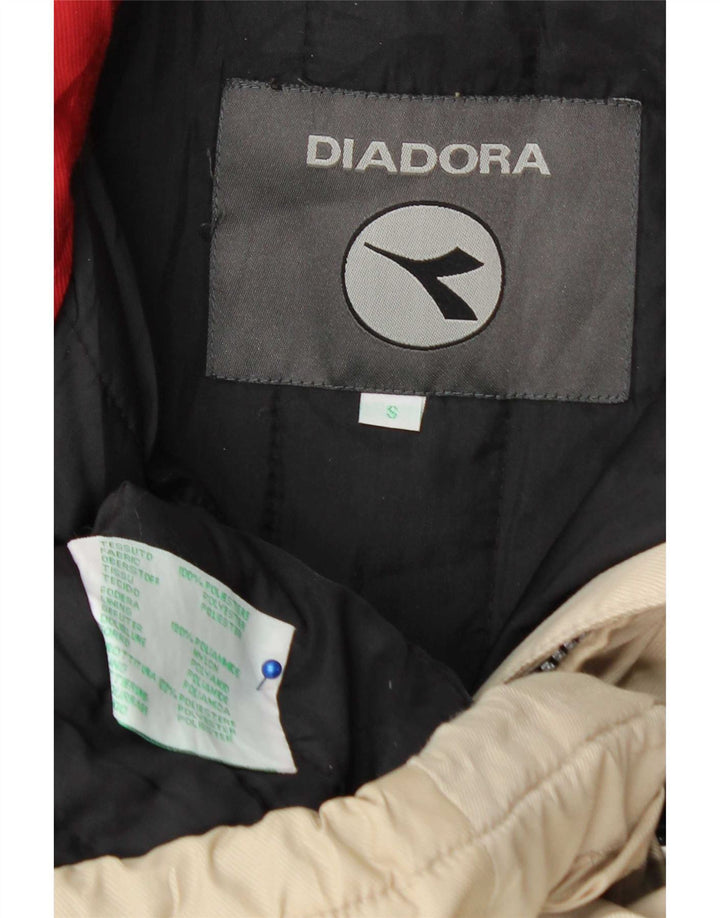 Diadora Chaqueta De Esquí Gráfica Para Hombre Pequeña Poliéster Color Block Blanco