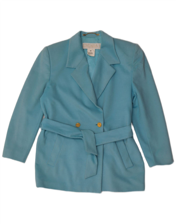 Escada Mujeres por Margaretha Ley Blazer Chaqueta EU 38 Azul Medio