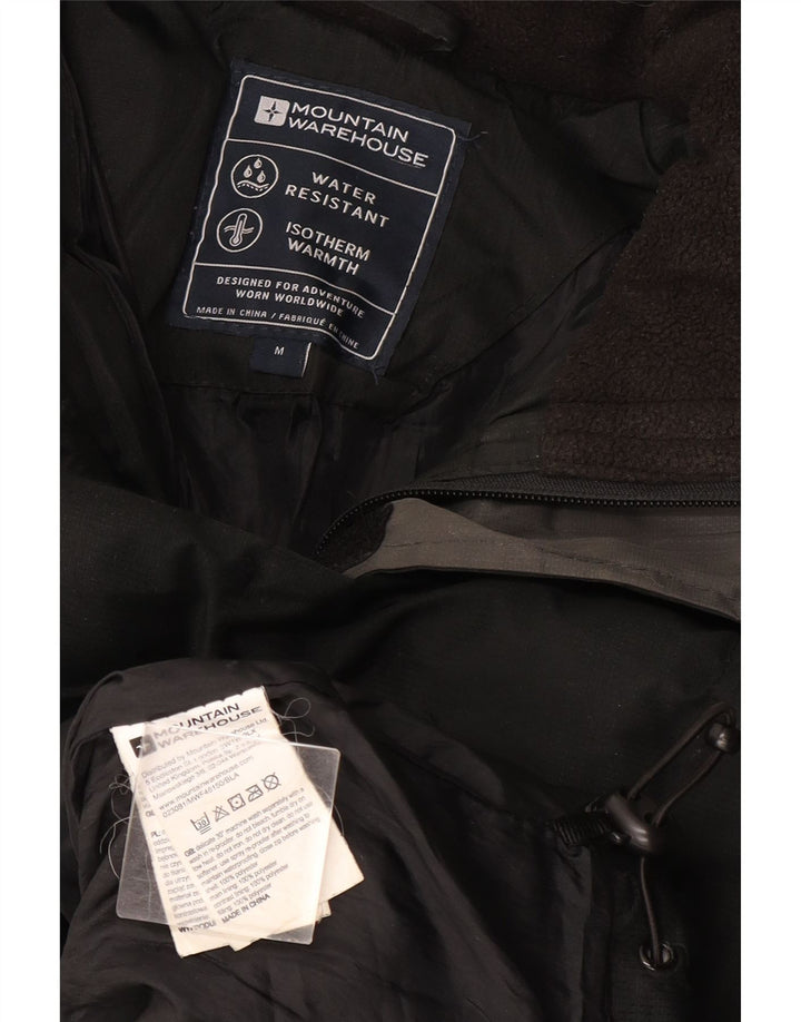 Chaqueta acolchada con capucha para hombre Mountain Warehouse ES 38 Mediana Poliéster negro