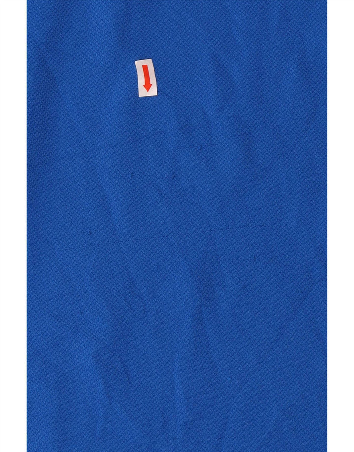 PUMA Polo gráfico para hombre poliéster con bloques de color azul grande