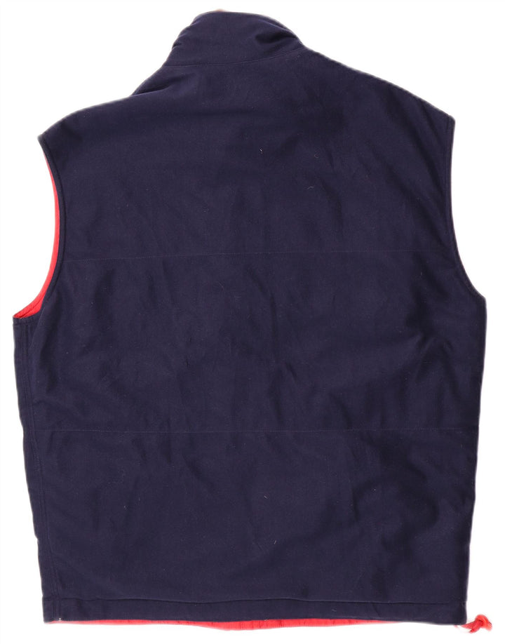 Chervo Chaleco reversible para hombre UK 38 Mediano Rojo Poliamida