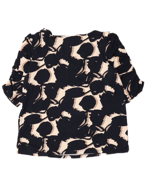 Blusa para mujer Phase Eight UK 40 XL Viscosa floral azul marino