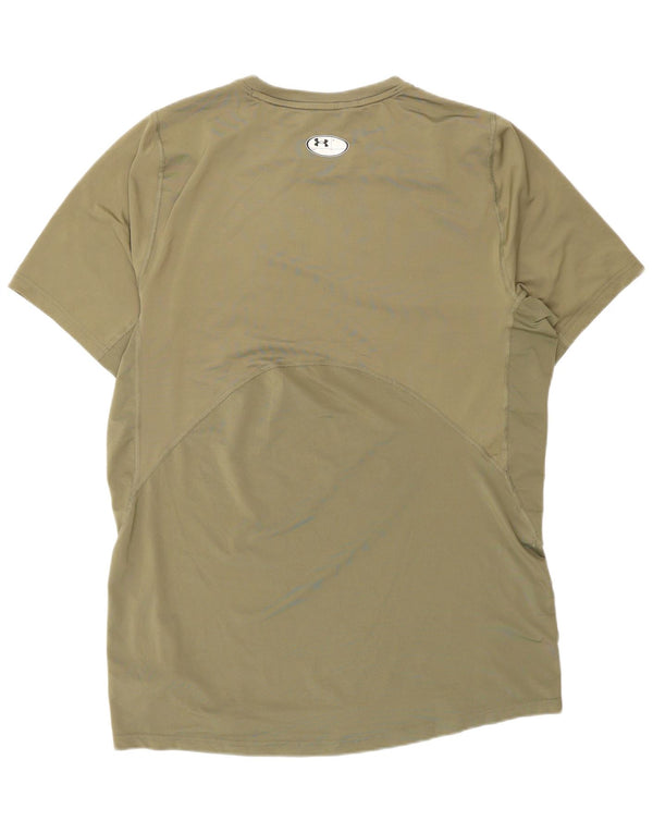 Under Armour Camiseta Heat Gear para hombre Top grande de poliéster caqui