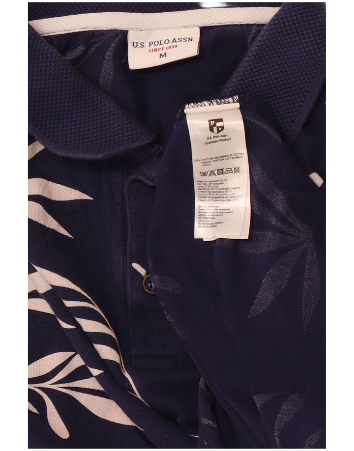 ASSN DE POLO DE EE. UU. Polo Hombre Azul Marino Medio Algodón Floral