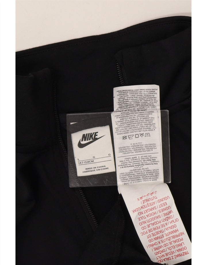 NIKE Chaqueta de chándal para niños 12-13 años Grande Negro Poliéster