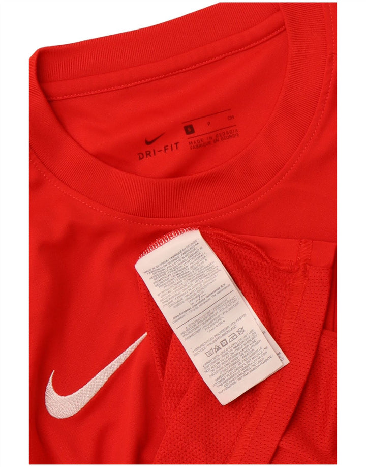 NIKE Camiseta Dri Fit para Hombre Top Pequeño Poliéster Rojo