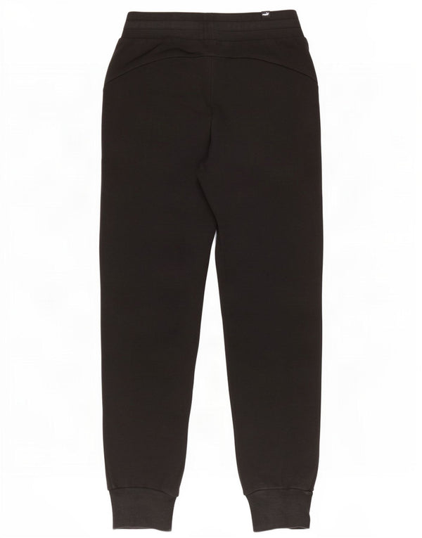 Puma Mujer Chándal Pantalones Joggers UK 8 Pequeño Algodón Negro