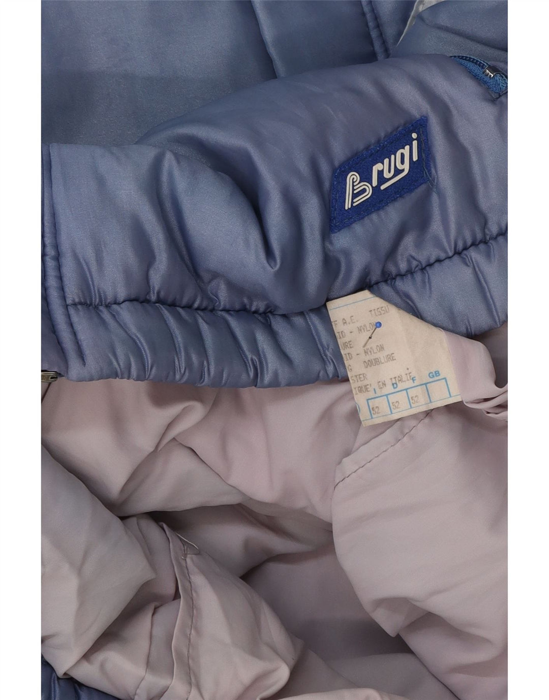 Brugi Chaqueta cortavientos para hombre IT 52 XL Poliéster color block azul