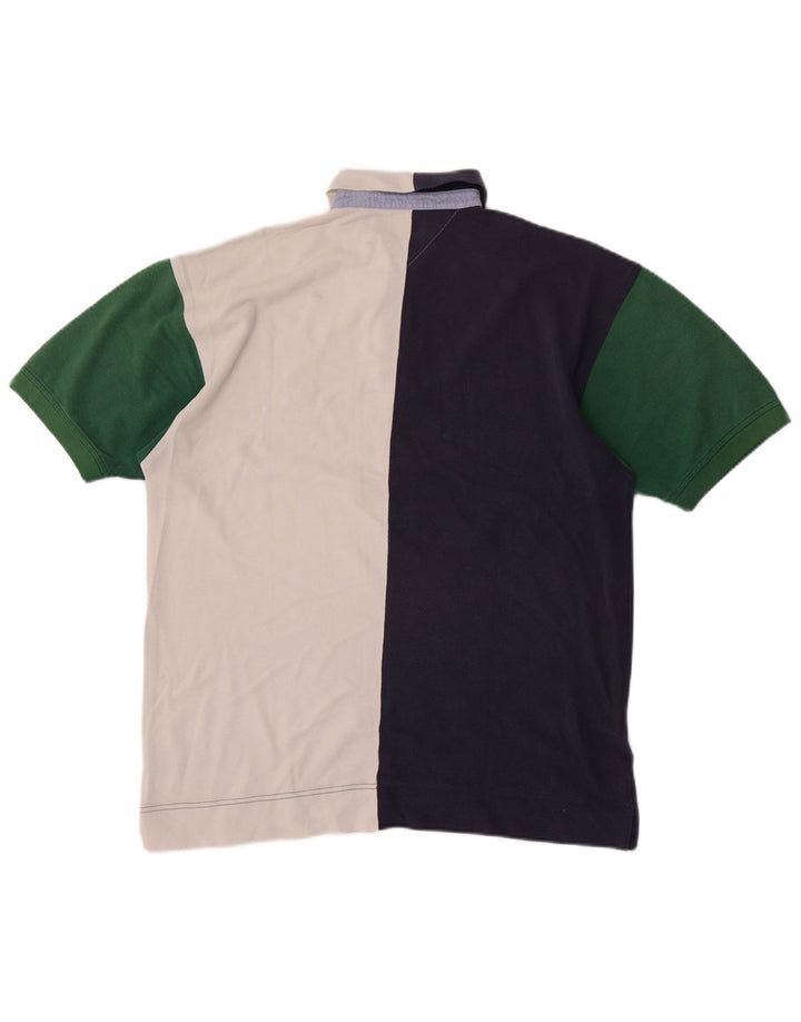 Polo Tommy Hilfiger de hombre de algodón color block mediano multicolor