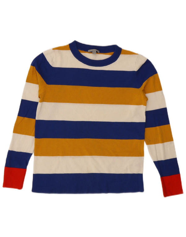 Cos Suéter holgado con cuello redondo para mujer, talla 6, XS, multicolor, a rayas
