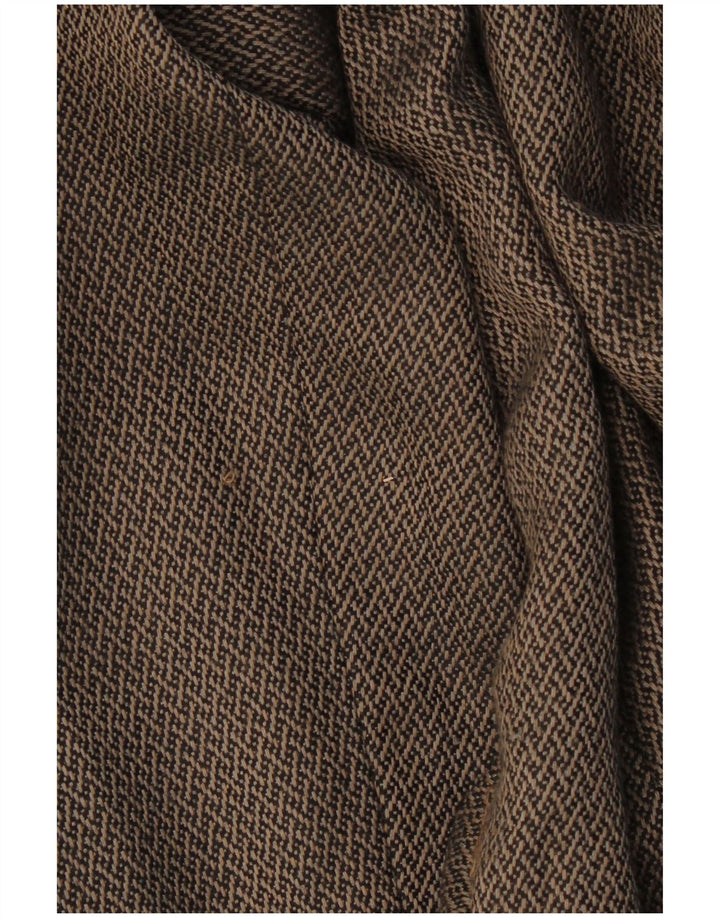 LUISA SPAGNOLI Chaqueta tipo blazer con 1 botón para mujer IT 46 Grande Marrón Geométrico