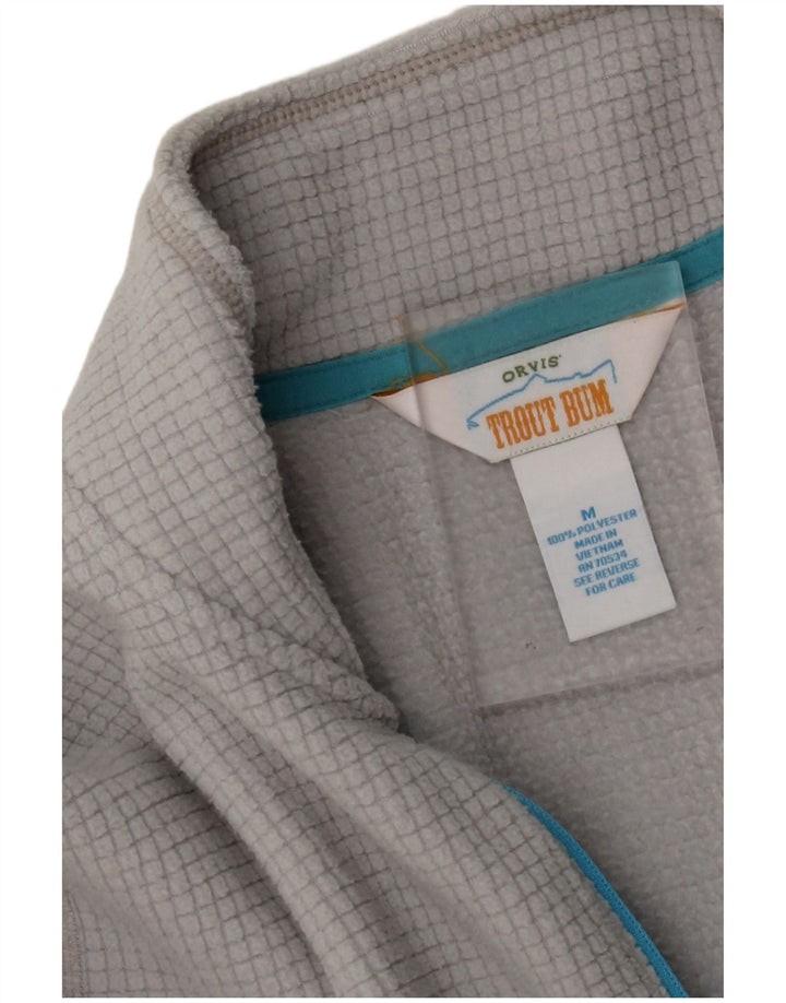 ORVIS Jersey de forro polar con cuello y cremallera para hombre Poliéster gris medio